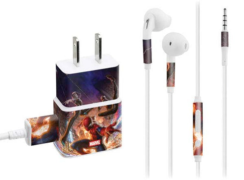 Marvel Spiderman Group Wall Phone Charger Skin